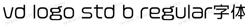 vd logo std b regular字体免费下载字体转换
